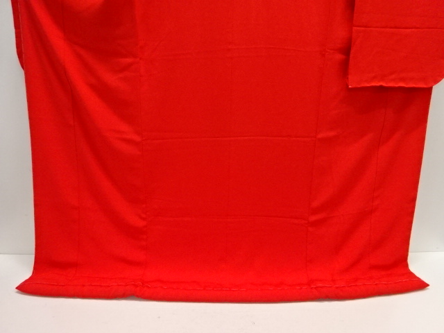  アンティーク　作家物　松竹梅に鶴模様刺繍掛下・中着セット